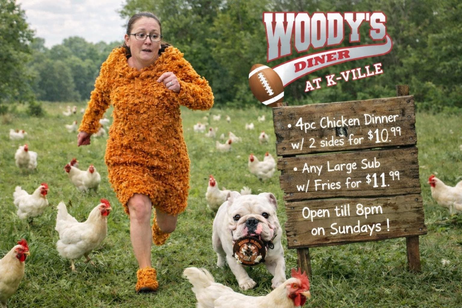 Woody's At K-Ville food