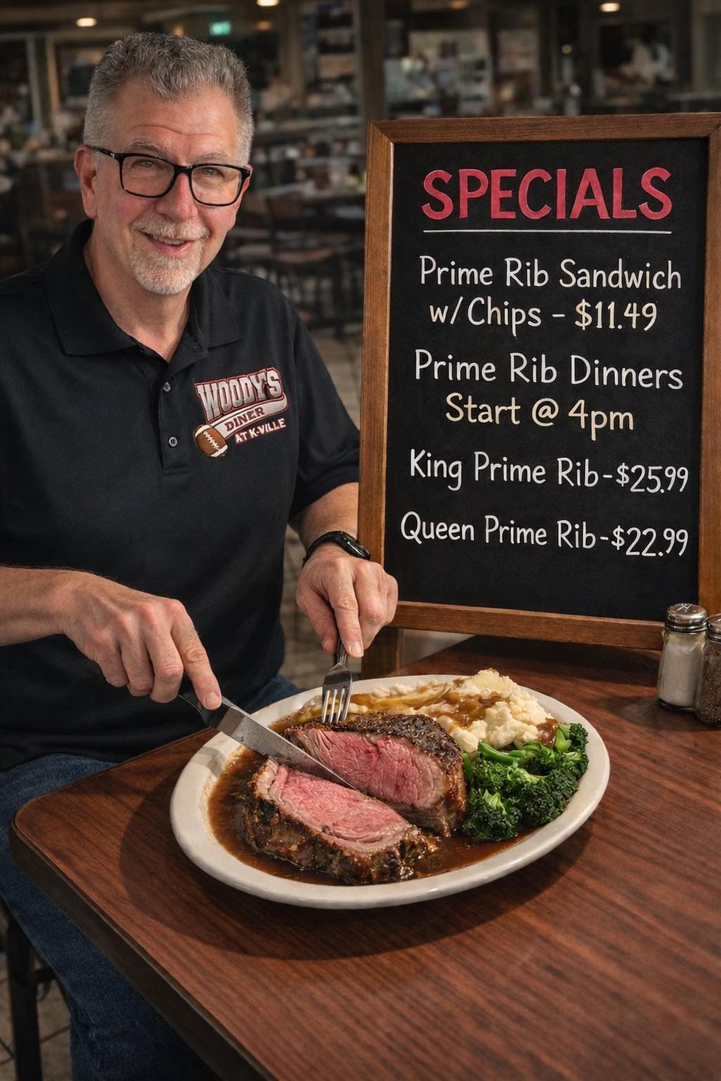 Woody's At K-Ville food